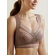 thumbnail image 4 of 5 sujetadores tipo bralette sin aros con encaje floral, elegantes y cómodos, transpirables, de cobertura completa, con efecto push up. Lencería y ropa interior para mujer., 4 of 5