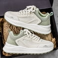 thumbnail image 2 of Men'S Korean-Style Minimalist White Casual Sneakers Soft Cushioned Lightweight Shoes for Daily Commuting | 2026 All-Season New Arrival Mesh Upper, Versatile Trendy Footwear,  Campus and Urban Year-Ro, 2 of 6