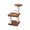 C, variant on Cat Tree, Sisal Scratching Post, Integrated Cat Climbing Frame, Space-Saving Cat Tower, Cat Activity Center with Hanging Toys, Multi functional Cat Furniture for Indoor Use