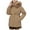 Khaki, variant on Winter Quilted Coat For Women Full Coverage Quilted Jackets With Long Sleeves Zipped Up Solid Color Winter Fashion Outdoors Clothing Casual Daily Essential Outerwear Coats