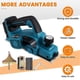 thumbnail image 4 of For Makita 18V Rechargeable Lithium Battery Powered Handheld Woodworking Tool Brushless Cordless Ele, 4 of 5