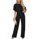 thumbnail image 1 of Sonducket Mono de manga larga con cuello para mujer, mono de cintura alta de Color sólido con cinturón, ropa de moda elegante conjuntos de ropa Negro SG Sonducket AP010360-16, 1 of 6