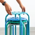 thumbnail image 2 of Norwood Commercial Furniture Assorted Contemporary Color Stacking Stool Set 17.75" H Seat for Kids and Adults- Flexible Seating for Home Office, Classrooms (Pack of 4), 2 of 6