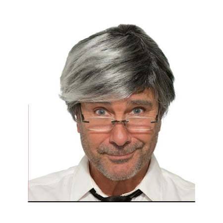 Gray Old Man Adult Halloween Costume Accessory Wig