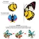 thumbnail image 2 of 36 piezas 3D mariposa arte DIY decoración pegatinas de pared calcomanías guardería baño decoración de oficina, para arte de pared habitación de niños dormitorio, 2 of 6