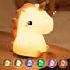thumbnail image 5 of Unicornio Luz Nocturna Infantil, 16 Color Luz Quitamiedos Infantil, Unicornios para Niñas, Silicona Luz Bebe Nocturna, USB Recargable Luz de Noche para Niños, Regalo Bebe Recien Nacido Niño ShuxiuWang 1327537107873, 5 of 5