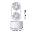 thumbnail image 3 of Boovnll Fan, Double Leaf Spray Water Refrigeration Humidification Fan Ins Desktop Humidifier Desk Fan Office Desktop Dormitory Small Fan, Portable Fan, 3 of 6
