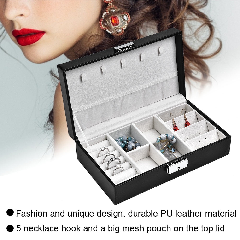 Jewelry Box, Convenient Storage Earring Holder Jewelry Box, Elegant  Appearance Portable For Organizing Earrings, Necklaces