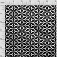 thumbnail image 3 of oneOone Georgette Viscose Black Fabric Geometric Sewing Craft Projects Fabric Prints By Yard 42 Inch Wide, 3 of 4