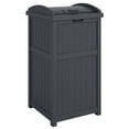 thumbnail image 2 of Suncast 30-Gallon Hideaway Outdoor Trash Waste Bin, Cyberspace (3 Pack), 2 of 12