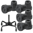 thumbnail image 2 of SkyMed 5/8" Shaft Large Base Quad Cane Replacement Rubber Tip Black 8 CT, 2 of 2