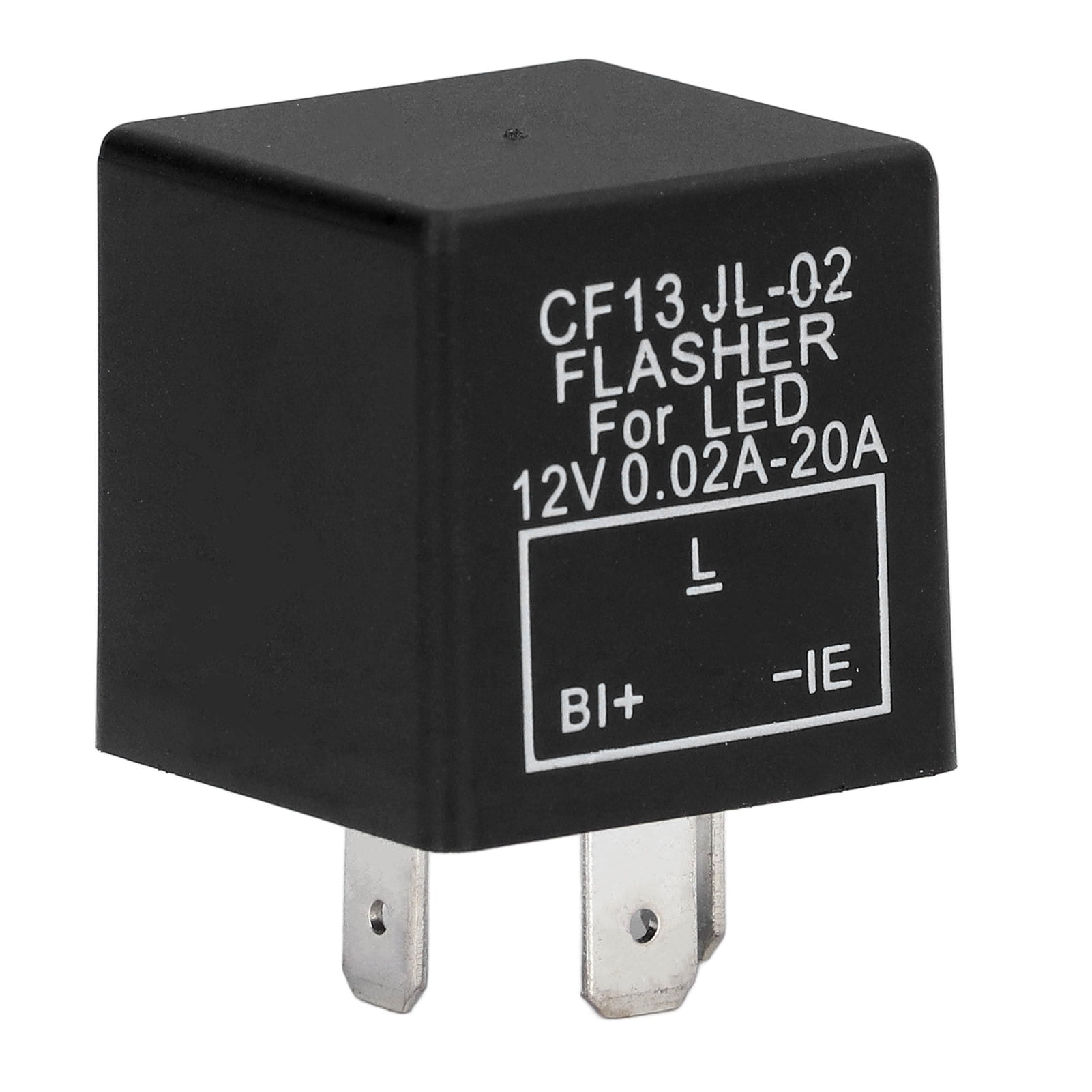 Tebru 3 Pin Electronic Flasher,LED Light Flash Relay,3 Pin Electronic Flasher Relay LED Turn