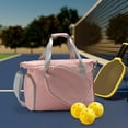 thumbnail image 1 of DYNWAVECA Pickleball Racket Bag Pickleball Bag Adults with Racquet Paddle Holder Beginners Removable Adjustable Shoulder Strap Tote Bag Pink, 1 of 10