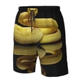 thumbnail image 4 of Fotbe Yellow White-Lipped Pit Viper Trajes de Baño Estampados para Hombre, Shorts de Verano de Secado Rápido, Ropa de Playa, Bañadores-Small, 4 of 6