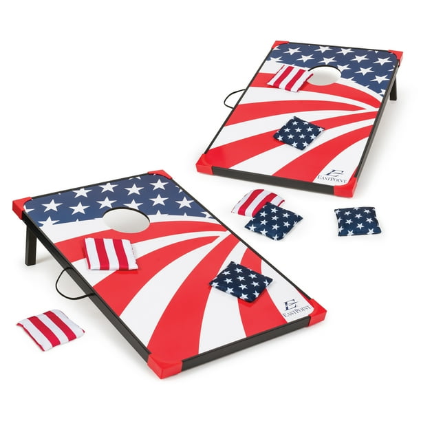 EastPoint Sports Cornhole Stars and Stripes, Outdoor Bean Bag Toss Set ...