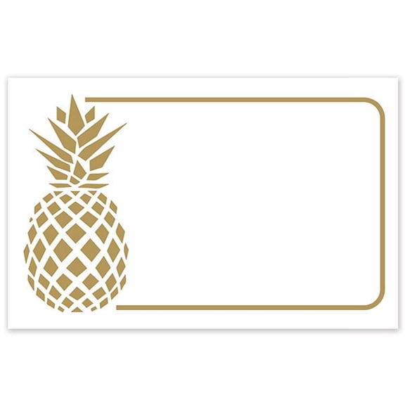 Pineapple Enclosure Cards / Gift Tags - 3 1/2in. x 2 1/4in. - 50 Pack (AC5979)