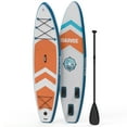 thumbnail image 1 of Garvee Inflatable Stand-up Paddle Board, 11' x 34'' x 6'', with Camera Mount, Orange, 1 of 7