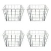 Rugged Ranch Livestock Steel Hay Feeder Rack for Goats, Sheep and Horses, 4 Pack