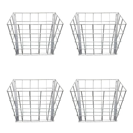Rugged Ranch Livestock Steel Hay Feeder Rack for Goats, Sheep and Horses, 4 Pack