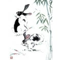 thumbnail image 2 of Parker, Nan Rae 12x14 White Modern Wood Framed Museum Art Print Titled - Listening for McGregor!, 2 of 4