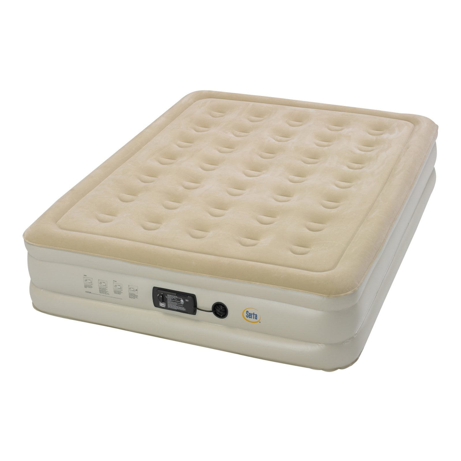 Serta Raised Twin Airbed With Inst Iii A Com
