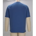 thumbnail image 4 of Stamzod Mens Oversized T Shirt Solid Color Summer Crewneck Short Sleeve Basic Tee Tops Loose Casual Workout Tshirts Shirts for Men Navy L, 4 of 7