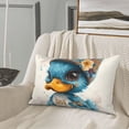 thumbnail image 5 of Honeii Cute Sunflower Blue Duck Decorative Throw Pillow Case - Elevate Your Couch, Sofa, or Bed with Stylish Home Decor, Perfect Gift Idea-20"x30", 5 of 6