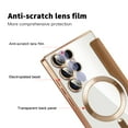 thumbnail image 5 of Allytech Wallet Case for Samsung Galaxy S24 Ultra with Card Slots & Lens Protector, Compatible with MagSafe, Slim Shockproof Anti-Scratch Clear Back Panel [RFID Blocking] Case - Brown, 5 of 8