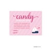Candy Guessing Game  Pink Girl Nautical Baby Shower Games Request Cards, 30-Pack