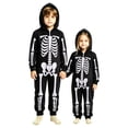 thumbnail image 5 of TBKOMH Skeleton Costume Family Matching Halloween Onesie Zip Up Hooded Jumpsuit Long Sleeve One Piece for Men Women Adults Spooky Party Outfit Loungewear, 5 of 5