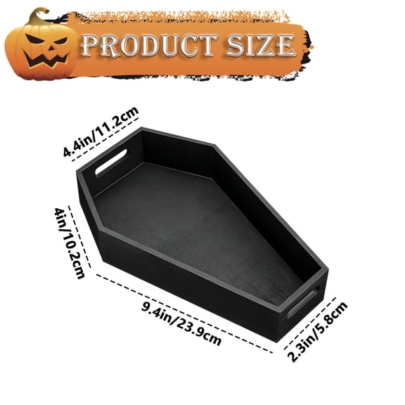 Clearance! Coffin Shaped Storage Tray 3D Printed Desktop Organizer for Trinkets Jewelry Gothic Home Decor Shelf Display Holder