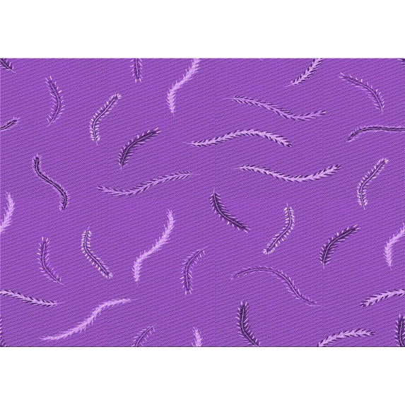 Ahgly Company Indoor Rectangle Patterned Neon Purple Area Rugs, 7' x 10'