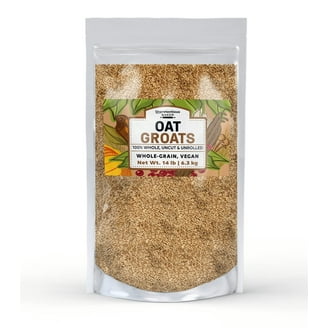 PURE ORIGINAL INGREDIENTS Oat Groats – Whole, Uncut Hulless Oat Kernels, High In Protein, 5 Pound Bag