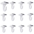 thumbnail image 1 of Gansita 12 pares de ganchos de techo abatibles Clip de riel en T Ganchos de techo suspendidos Ganchos de techo resistentes para colgar plantas y decoraciones Ganchos de barra en T de metal para azulej, 1 of 5