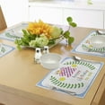 thumbnail image 4 of Ambesonne Party Place Mats Set of 4, Birthday 20 Years, Standard Size, Green Blue and Pink, 4 of 6