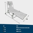 thumbnail image 3 of Ostrich Chaise Lounge, Facedown Beach Camping Pool Tanning Chair, White, 3 of 7