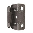 thumbnail image 2 of Amerock 1/2in (13 mm) Overlay Self-Closing, Partial Wrap Wrought Iron Hinge - 1 Pair, 2 of 2