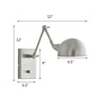 thumbnail image 2 of Adesso  Modern Wall Lamp Brushed Steel Nickel Brushed, 2 of 5