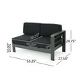 thumbnail image 6 of Miekor Furniture Cape Coral Outdoor Aluminum Sectional Sofa Set B5A3282, 6 of 7