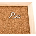 thumbnail image 3 of Tableau d'Affichage en Bois, Tableau Mémo en Liège avec Texture de Surface, Cadre en Liège et Bois pour Fournitures de Classe et Produits de Bureau, Inclut Deux Crochets en Métal pour Montage Mural, 3 of 4