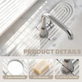 thumbnail image 3 of FZENeast Stone Drying Mat,Quick Drying Diatomite Stone Kitchen Faucet Absorbent Mat 17.7 x 3.9 (White), 3 of 7