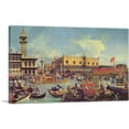 thumbnail image 1 of ARTCANVAS Return of the Bucintoro on Ascension Day Canvas Art Print by Canaletto - Size: 40" x 26" (0.75" Deep), 1 of 9