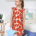 thumbnail image 4 of Balery Tomatoes Camisón de princesa para niñas, pijama de algodón con mangas abullonadas, suave y bonito.-Small, 4 of 6