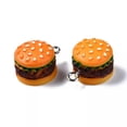 thumbnail image 4 of U8MO 10 pcs Imitation Food Hamburger Opaque Resin Pendants Jewelry Making 20~21x16mm, 4 of 4