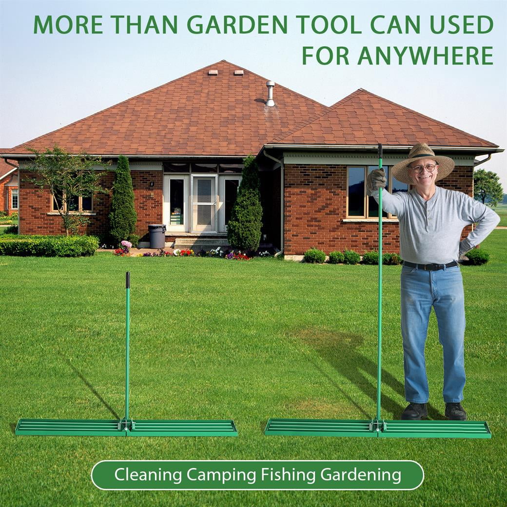 8x75 Inch Heavy Duty Lawn Leveling Rake for Smoothing and Leveling Your Yard with Ease and Precision