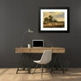 thumbnail image 4 of Josef Feid 24x19 Black Modern Framed Museum Art Print Titled - Open Landscape with Herdsman Resting Near Modling, 4 of 5
