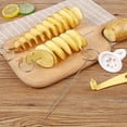 thumbnail image 2 of Spiral Potato Slicer Manual Vegetable Spiralizer with 4 Stainless Steel Skewers Curly Fry Chip Maker Dishwasher Safe Kitchen Tool, 2 of 8