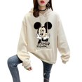 thumbnail image 5 of Sudadera de manga larga para mujer 2024 nuevo otoño e invierno estilo coreano suelto bf estilo perezoso chaqueta engrosada de terciopelo de moda con capucha, 5 of 5