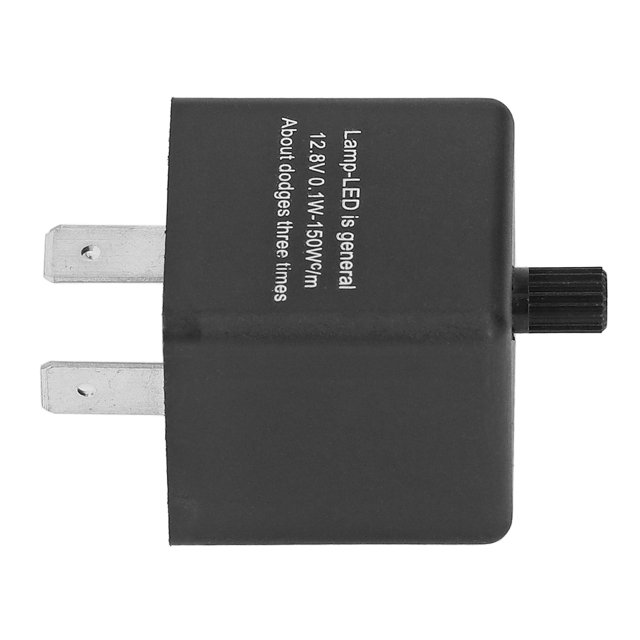 Relais Clignotant Réglable, Relais Clignotant LED Voiture DC12V Contact Normalement Ouvert 3 Broches 10A en Ligne pour le Remplacement