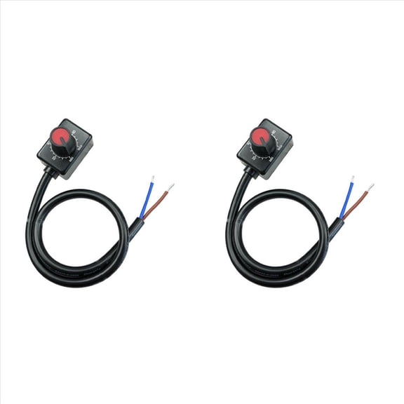 DC 0/1-10V Knob LED Dimmer, Low Voltage Passive Dimmer PWM Dimming for 0-10V or 1-10V Dimmable Electronic LED Driver 2Pc